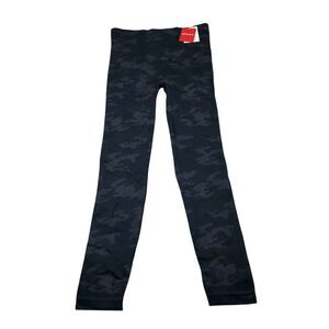 Spanx Look At Me Now Seamless Leggings Cropped Black Camo Size Medium FL3515